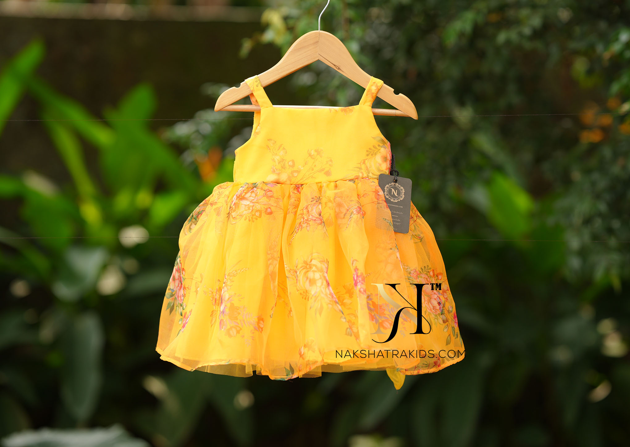 Little Girls Lemon Yellow and Pink Floral Dress - Best Dressed Tot - Baby  and Children's Boutique